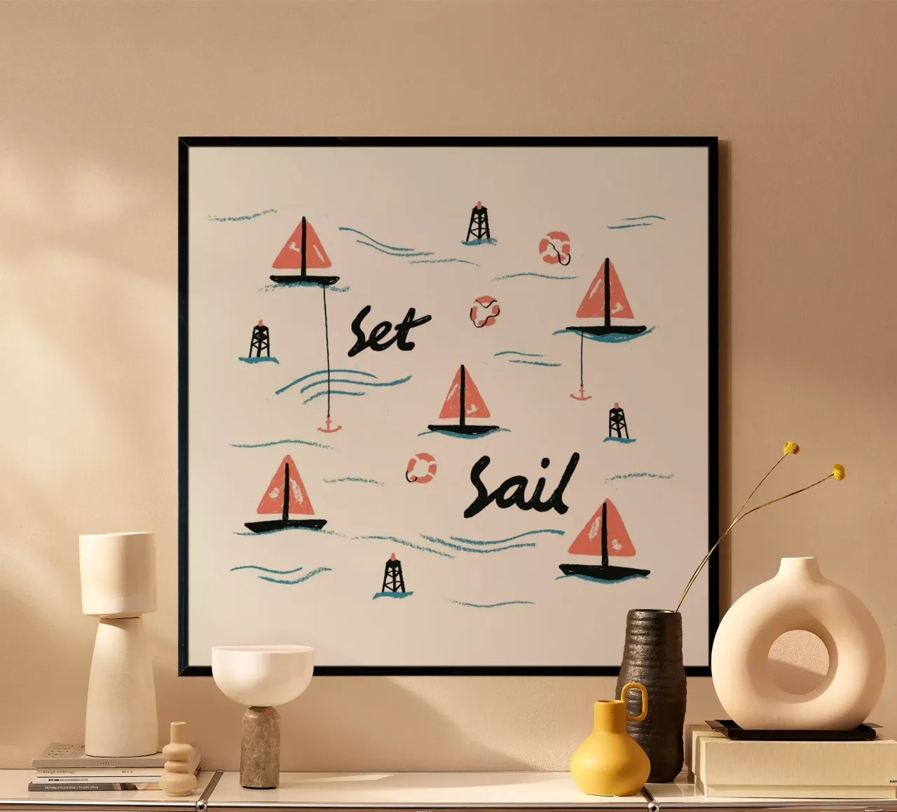Salpare poster con telaio in legno da Alex Foster