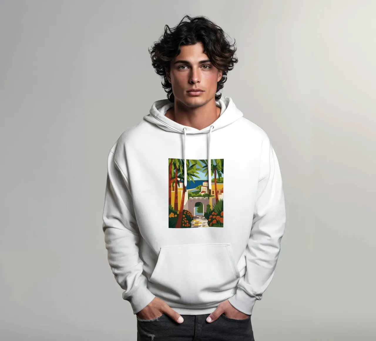 Arco tropicale felpa con cappuccio da Artie Shifa