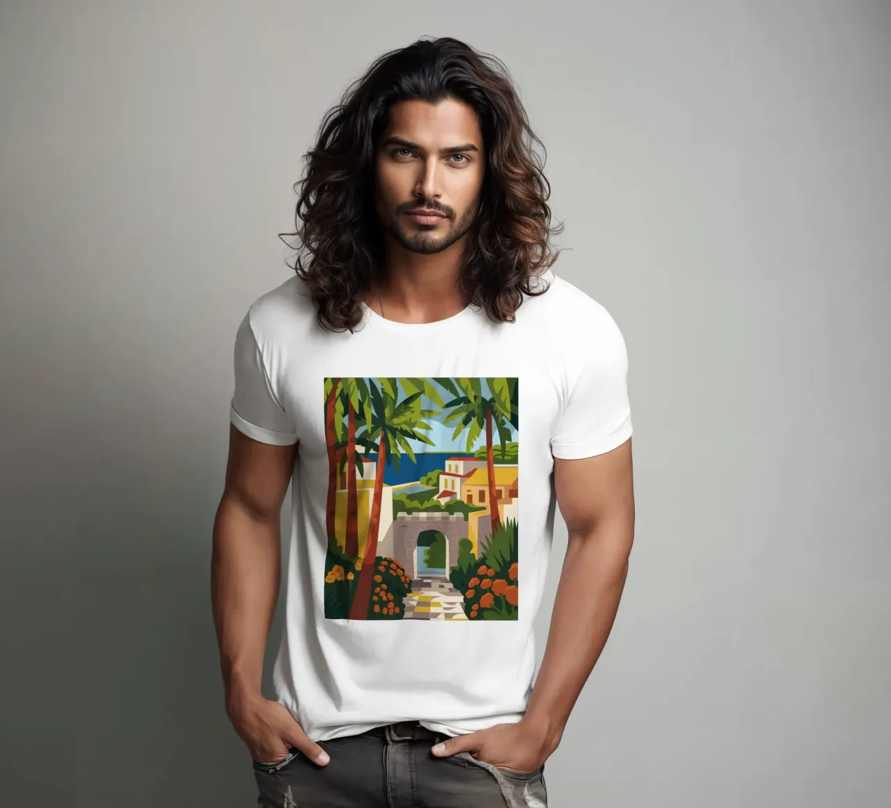Arco tropicale t-shirt da Artie Shifa