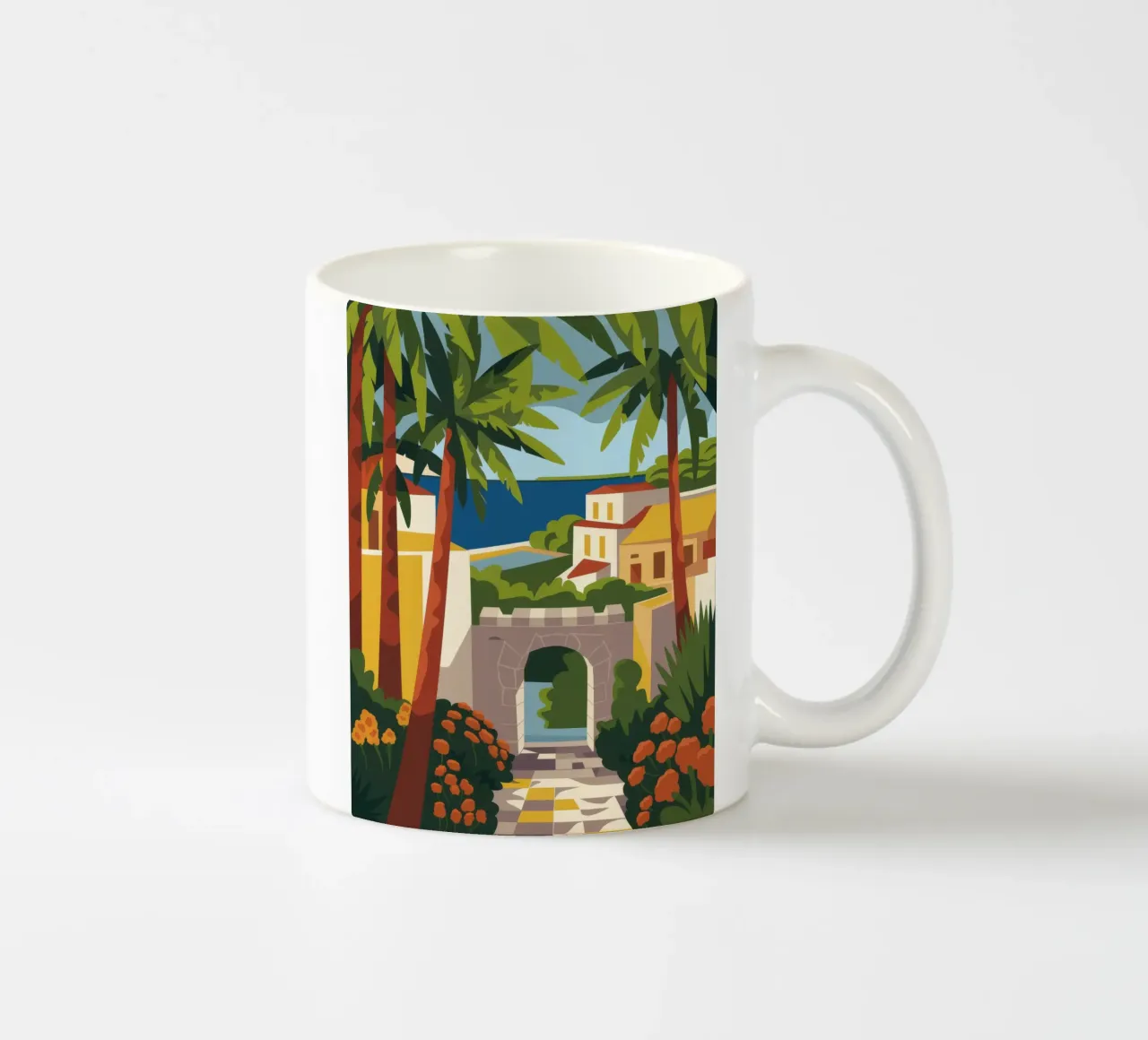 Arco tropicale tazza in ceramica da Artie Shifa