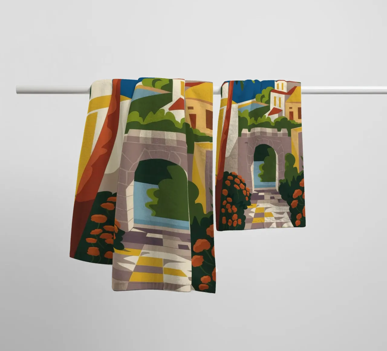 Arco tropicale asciugamano da bagno da Artie Shifa