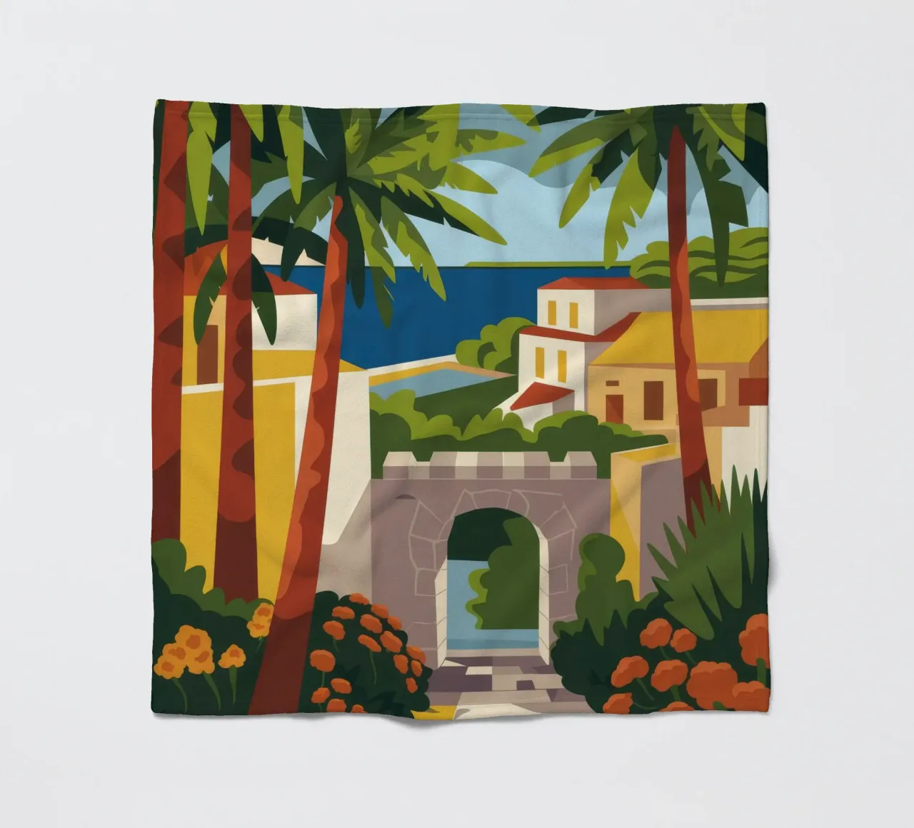 Arco tropicale coperta in pile da Artie Shifa