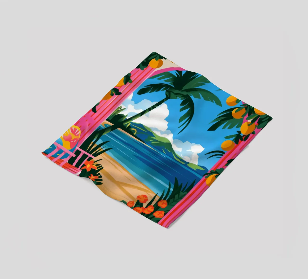 Tropical Escape fleece blanket by Artie Shifa