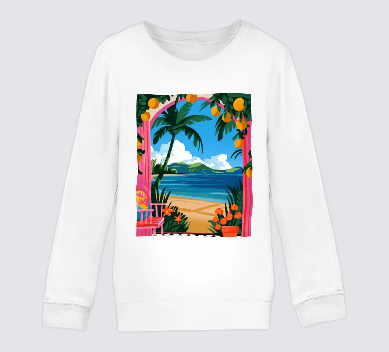 Tropical Escape kids sweatshirt by Artie Shifa