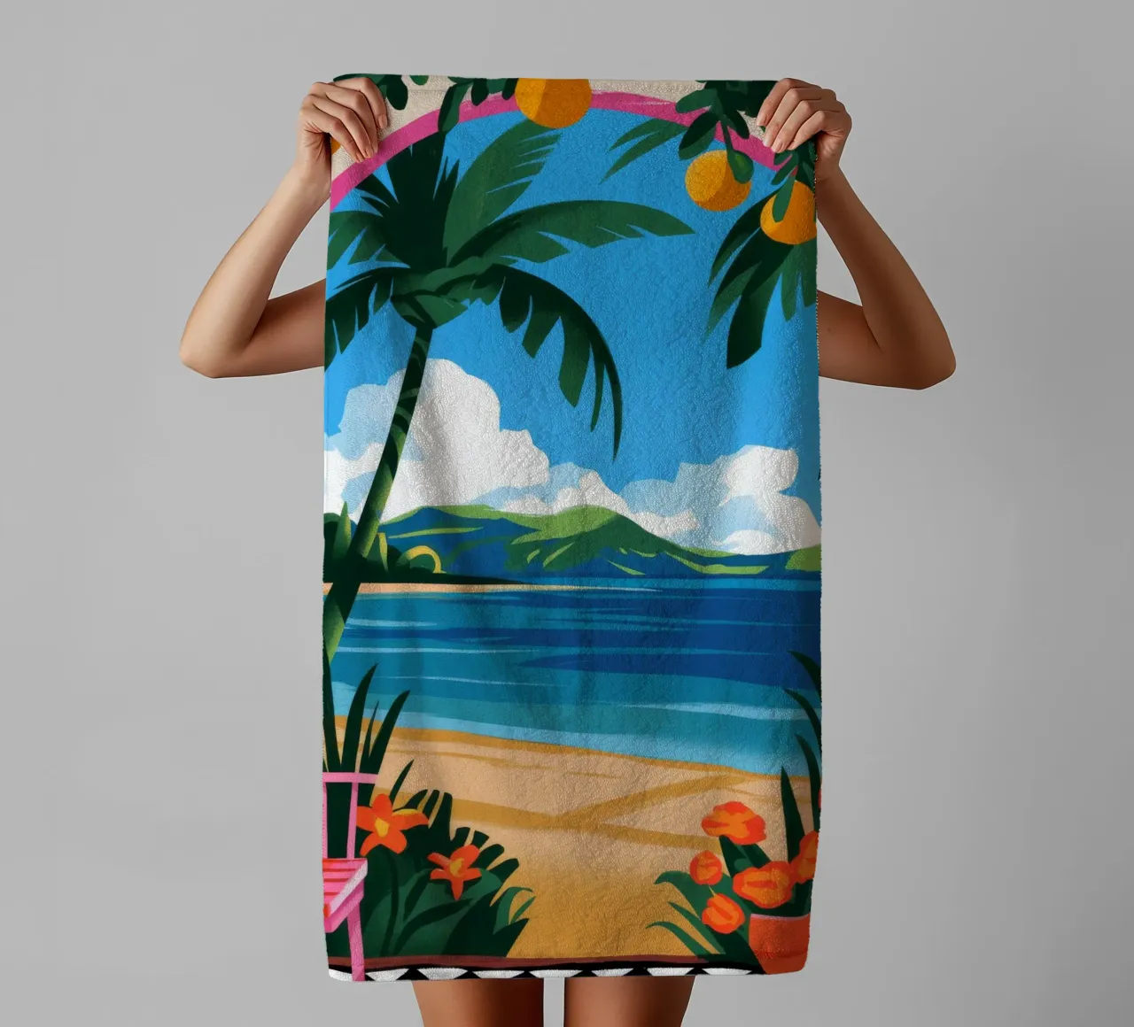 Fuga tropicale asciugamano da bagno da Artie Shifa