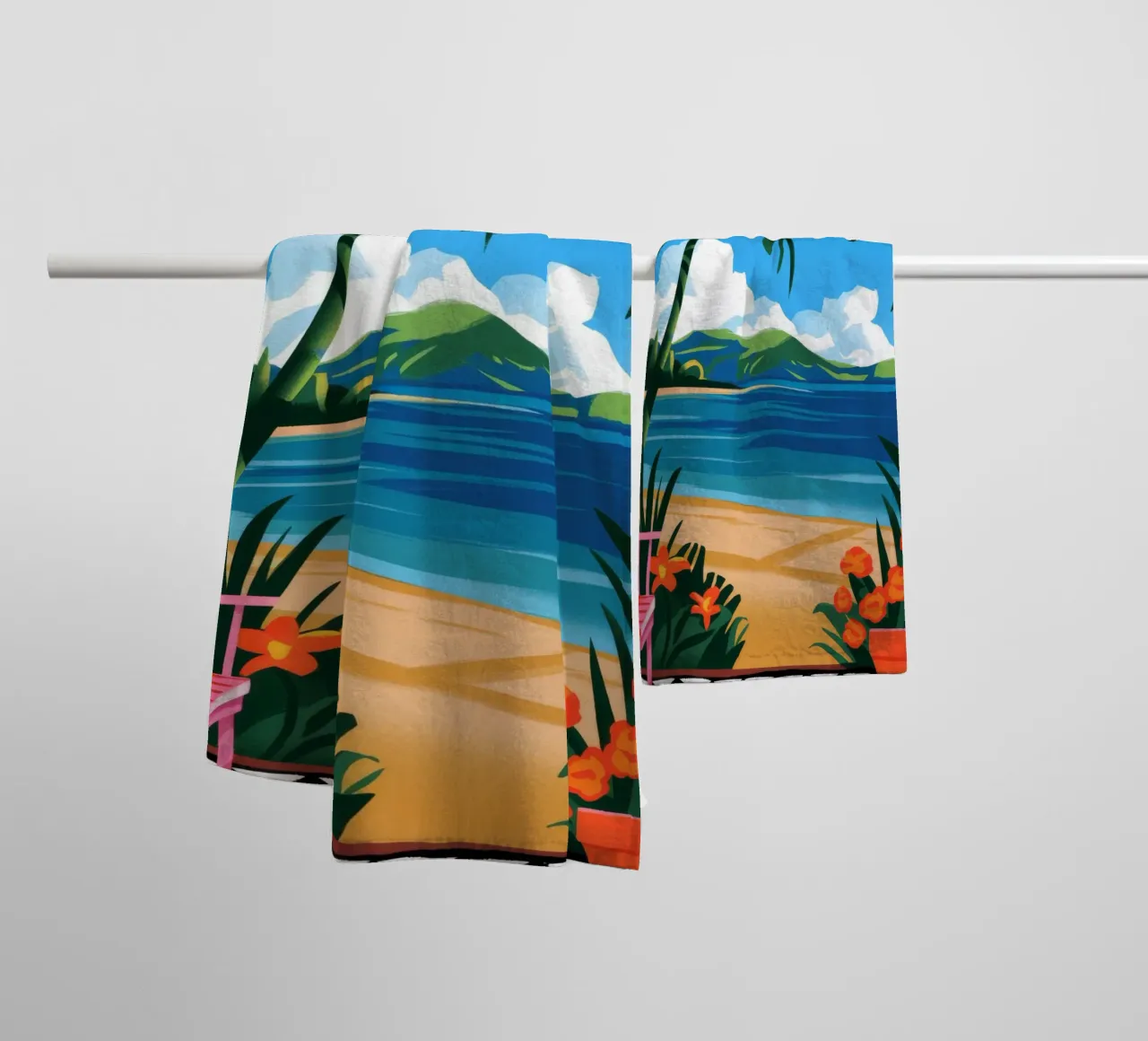 Fuga tropicale asciugamano da bagno da Artie Shifa