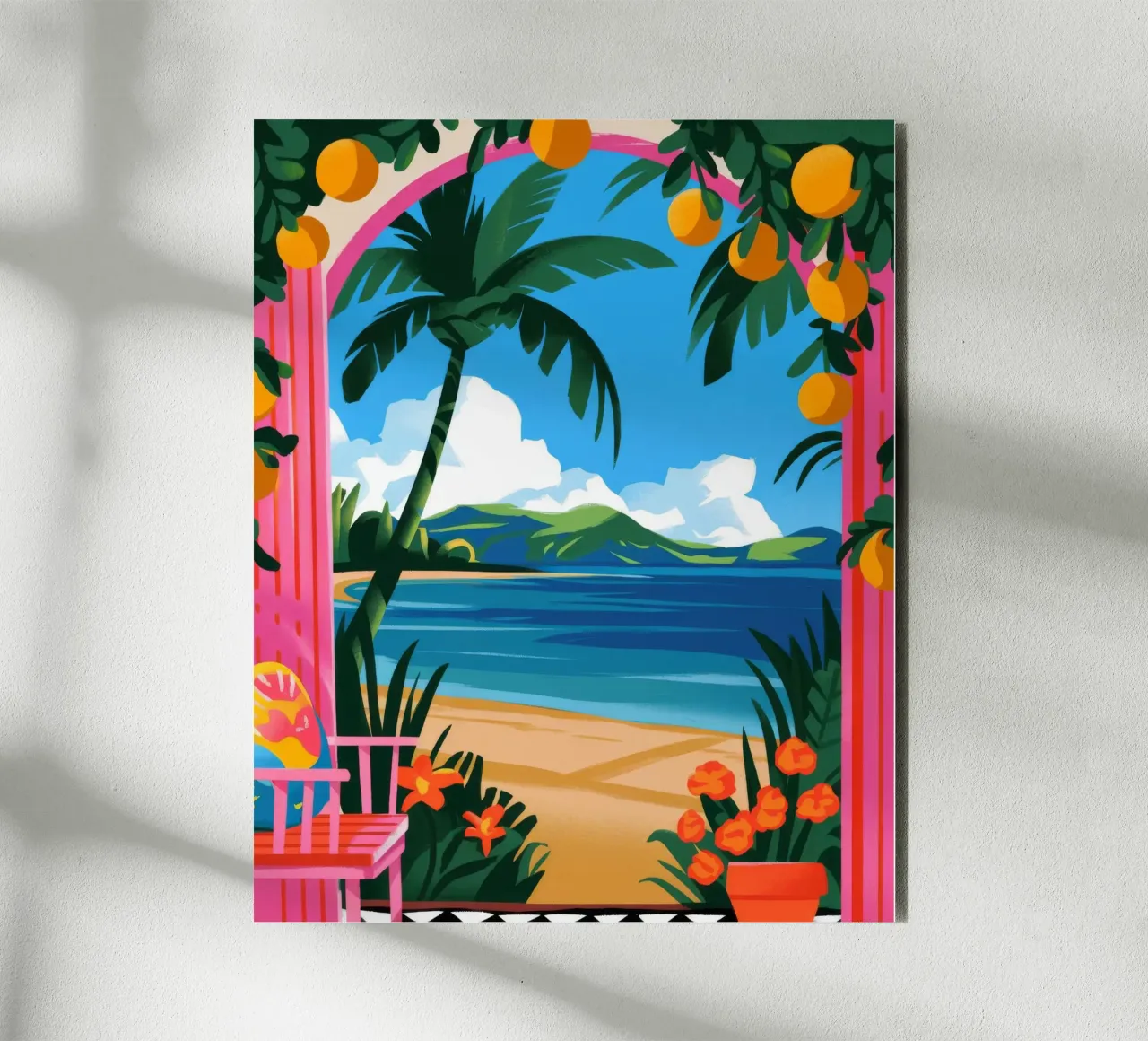 Fuga tropicale alluminio dibond da Artie Shifa