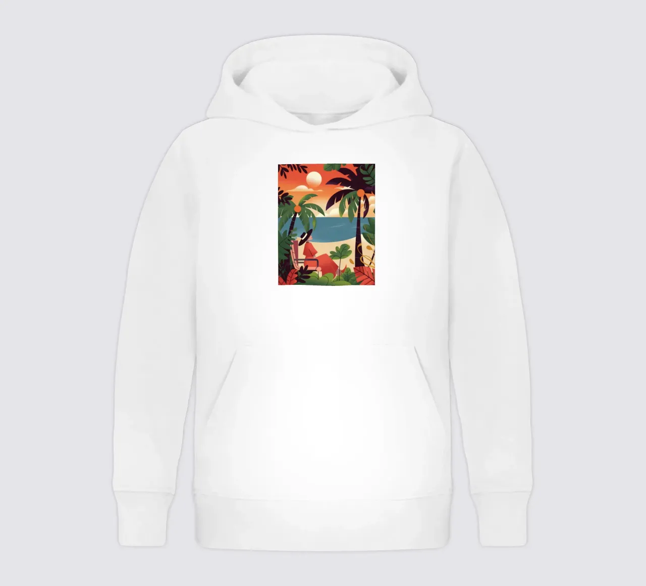 Fuga tropicale felpa bambino con cappuccio da Artie Shifa