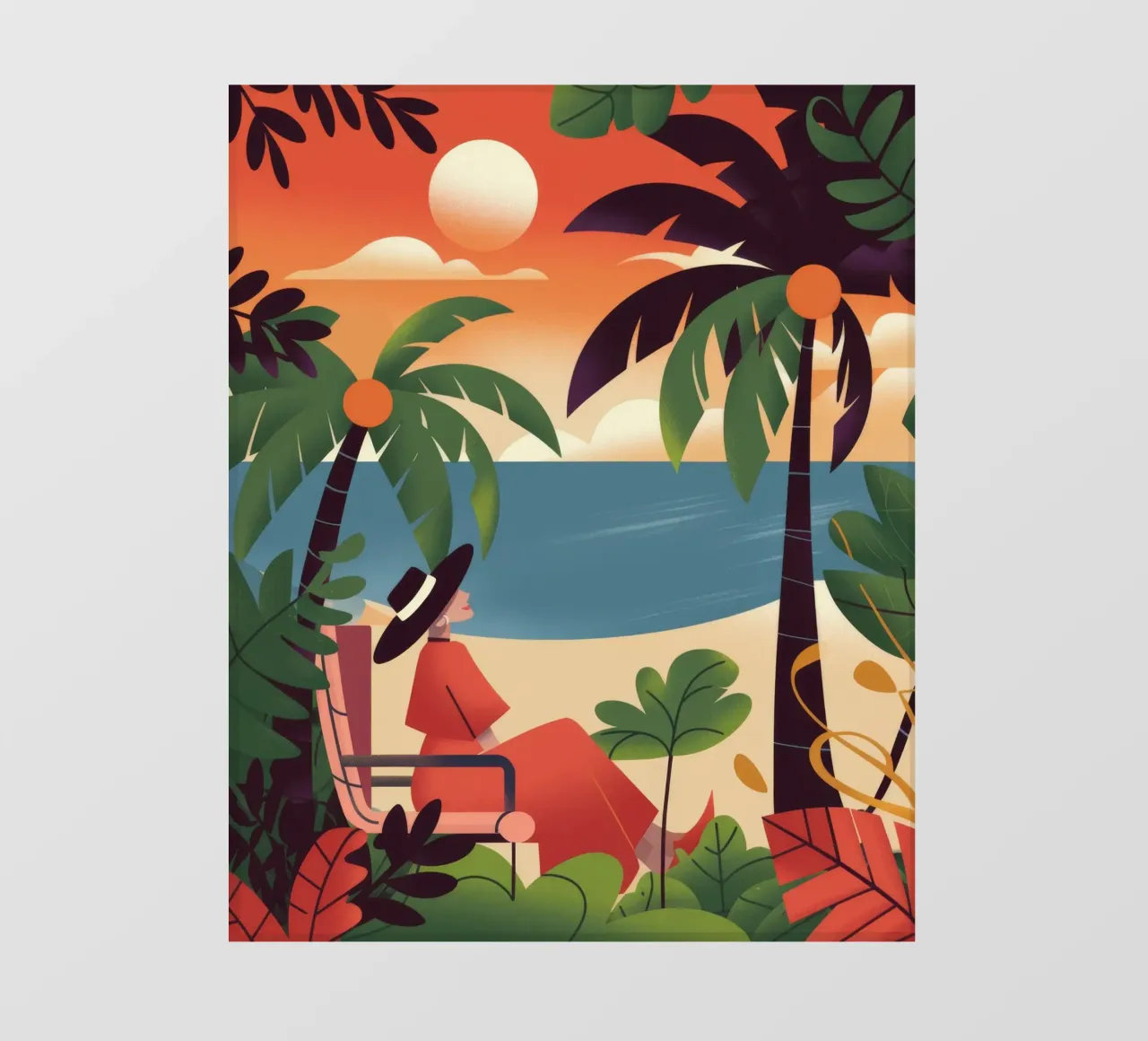 Fuga tropicale pellicola backlit da Artie Shifa