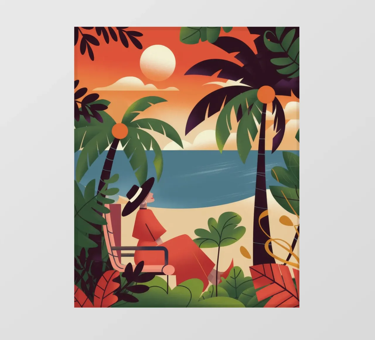 Fuga tropicale telo in pvc da Artie Shifa