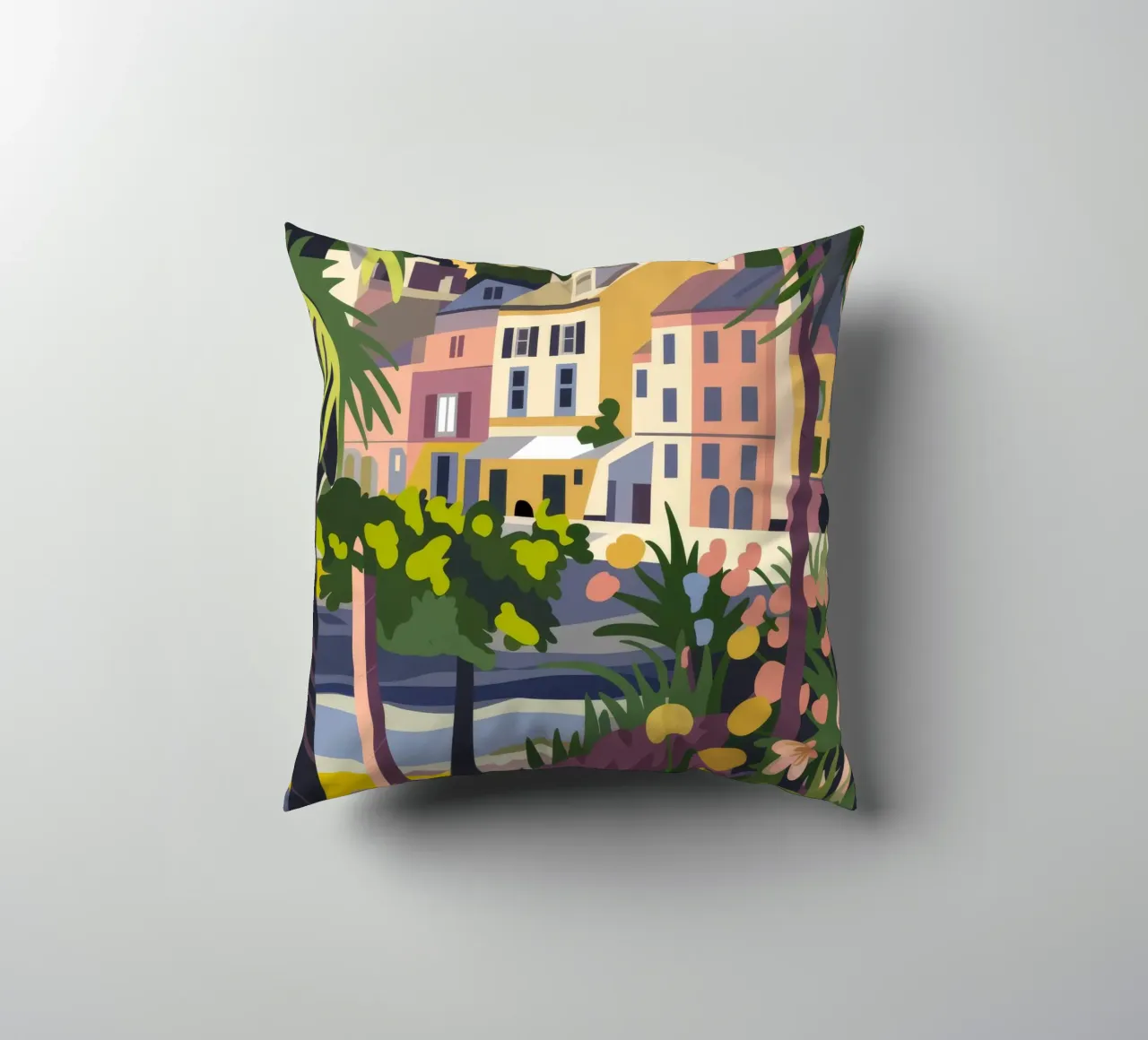 Città tropicale cuscino da Artie Shifa