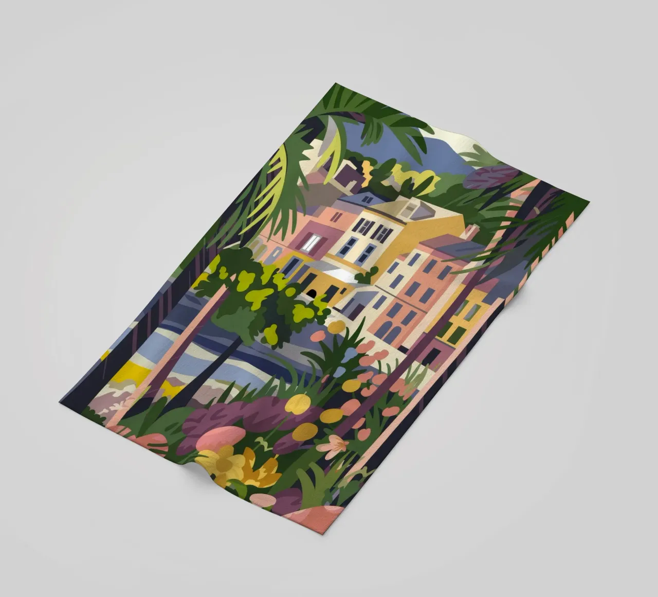 Città tropicale telo mare da Artie Shifa