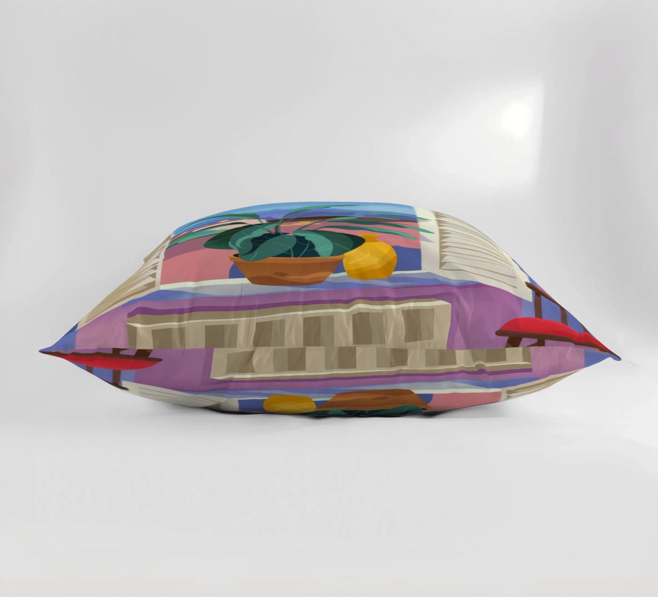 Vue tropicale coussin de Artie Shifa