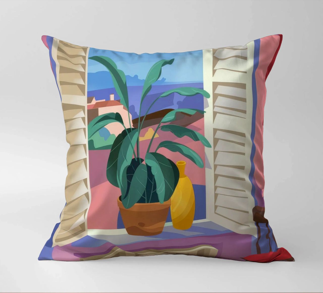 Vue tropicale coussin de Artie Shifa