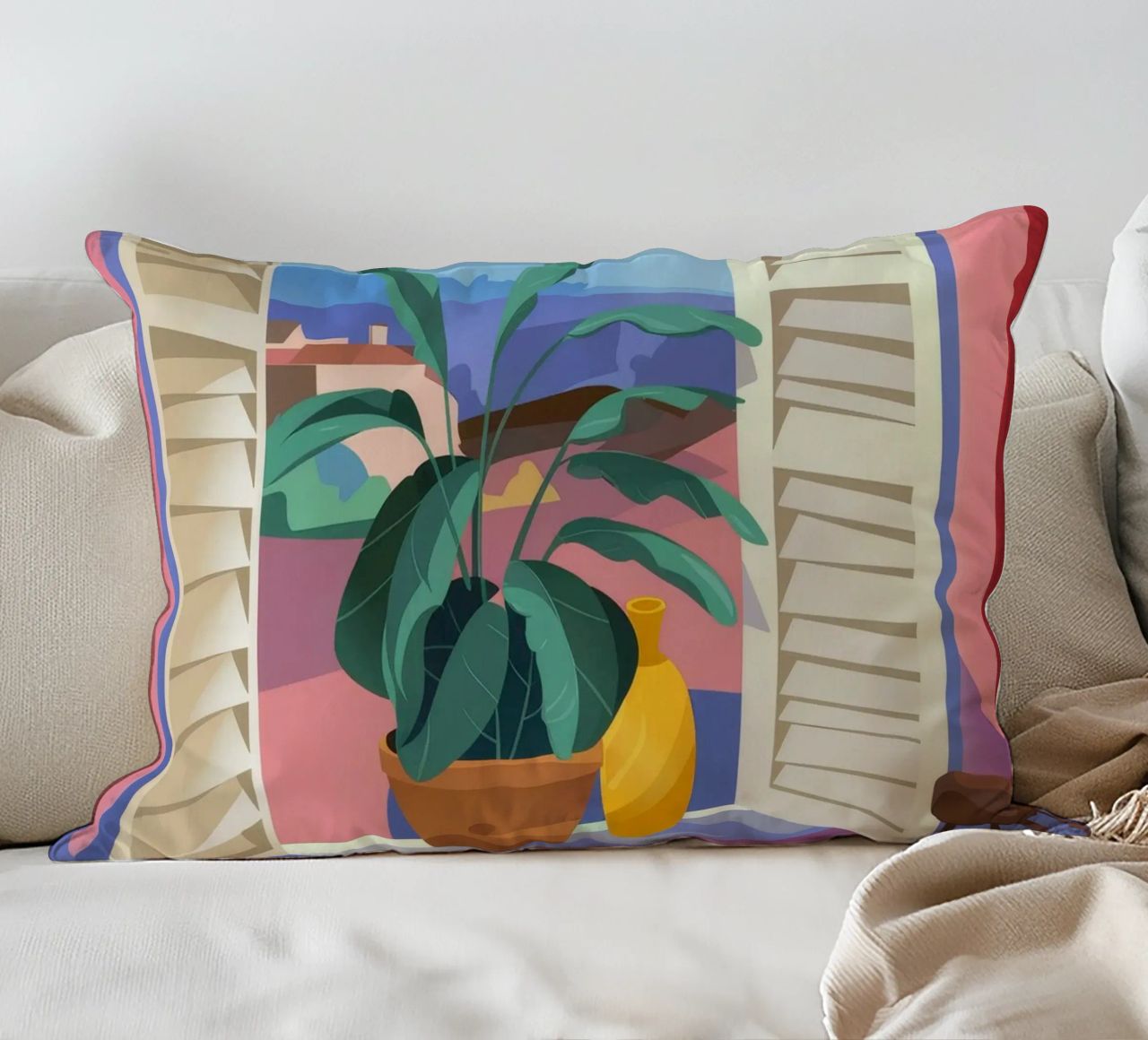 Vue tropicale coussin de Artie Shifa