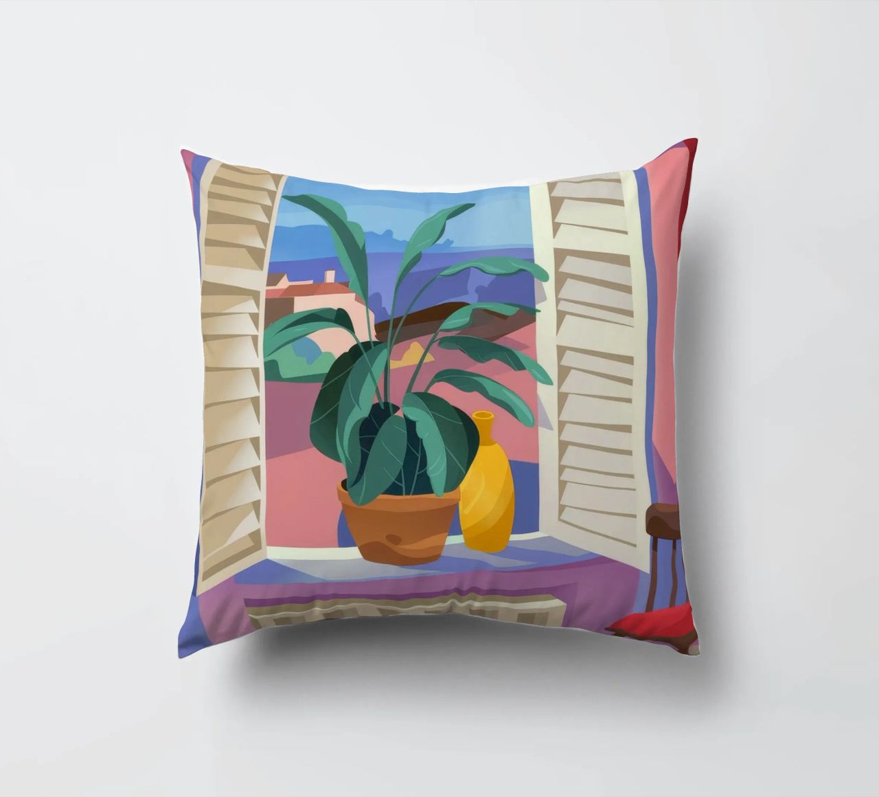 Vue tropicale coussin de Artie Shifa