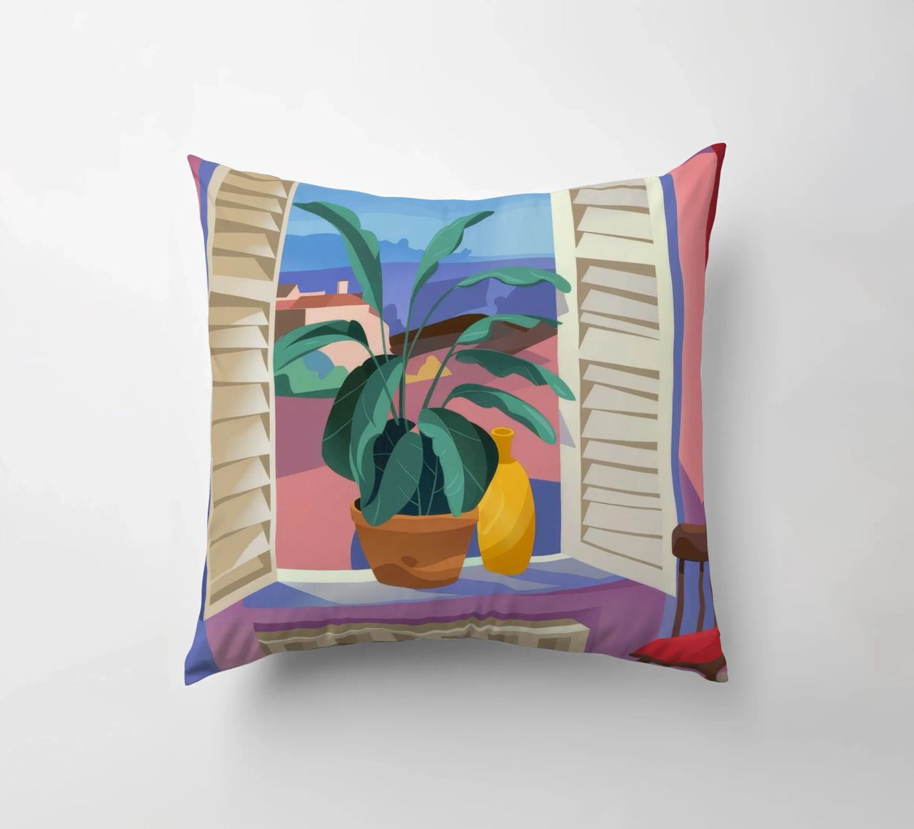 Vue tropicale coussin de Artie Shifa