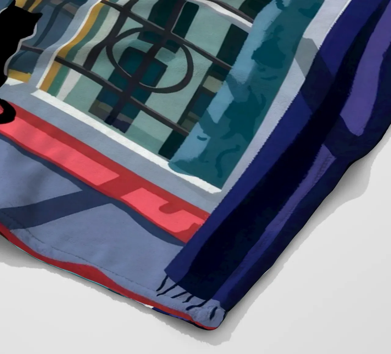 Scena urbana coperta in pile da Artie Shifa