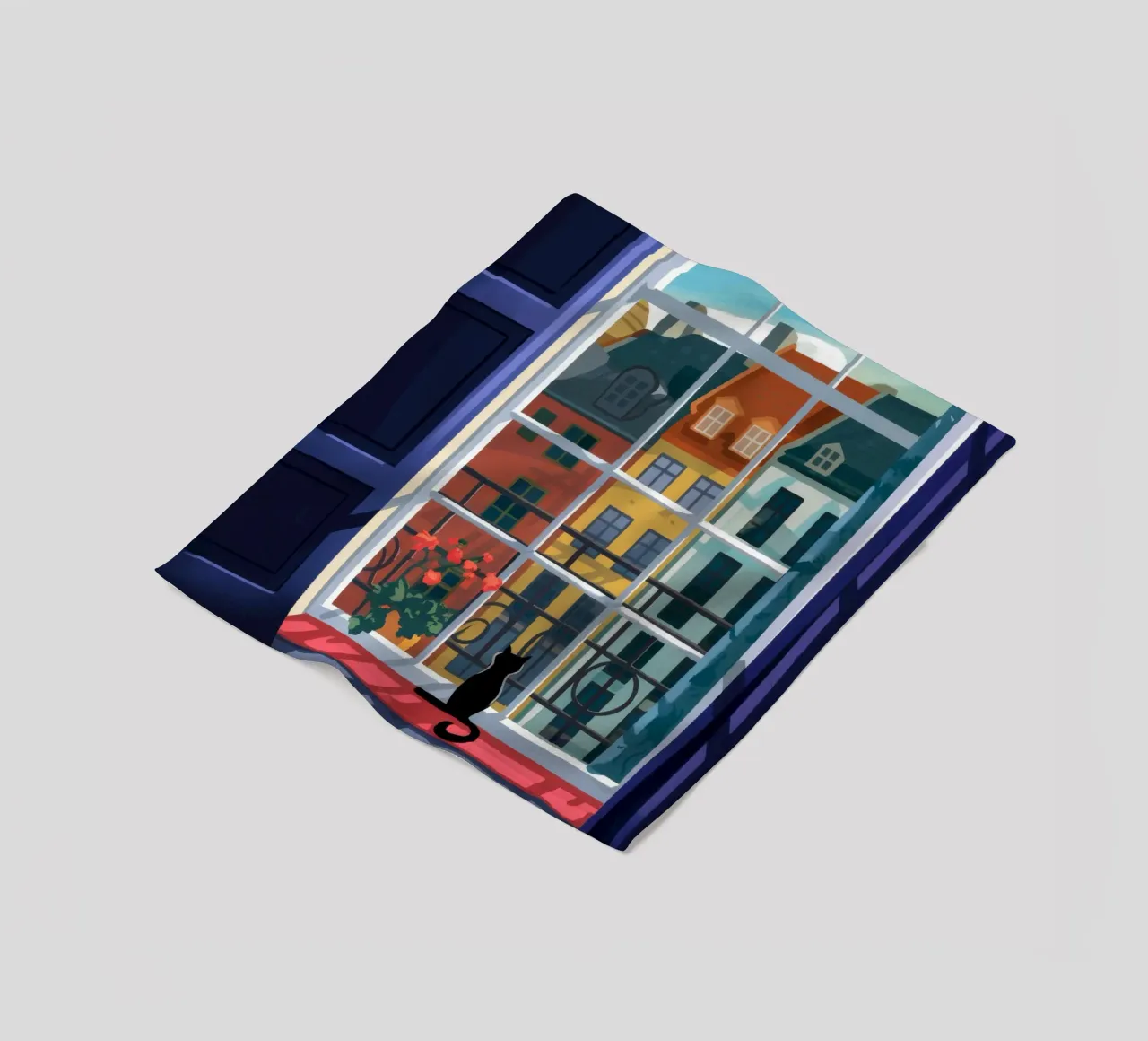 Scena urbana coperta in pile da Artie Shifa