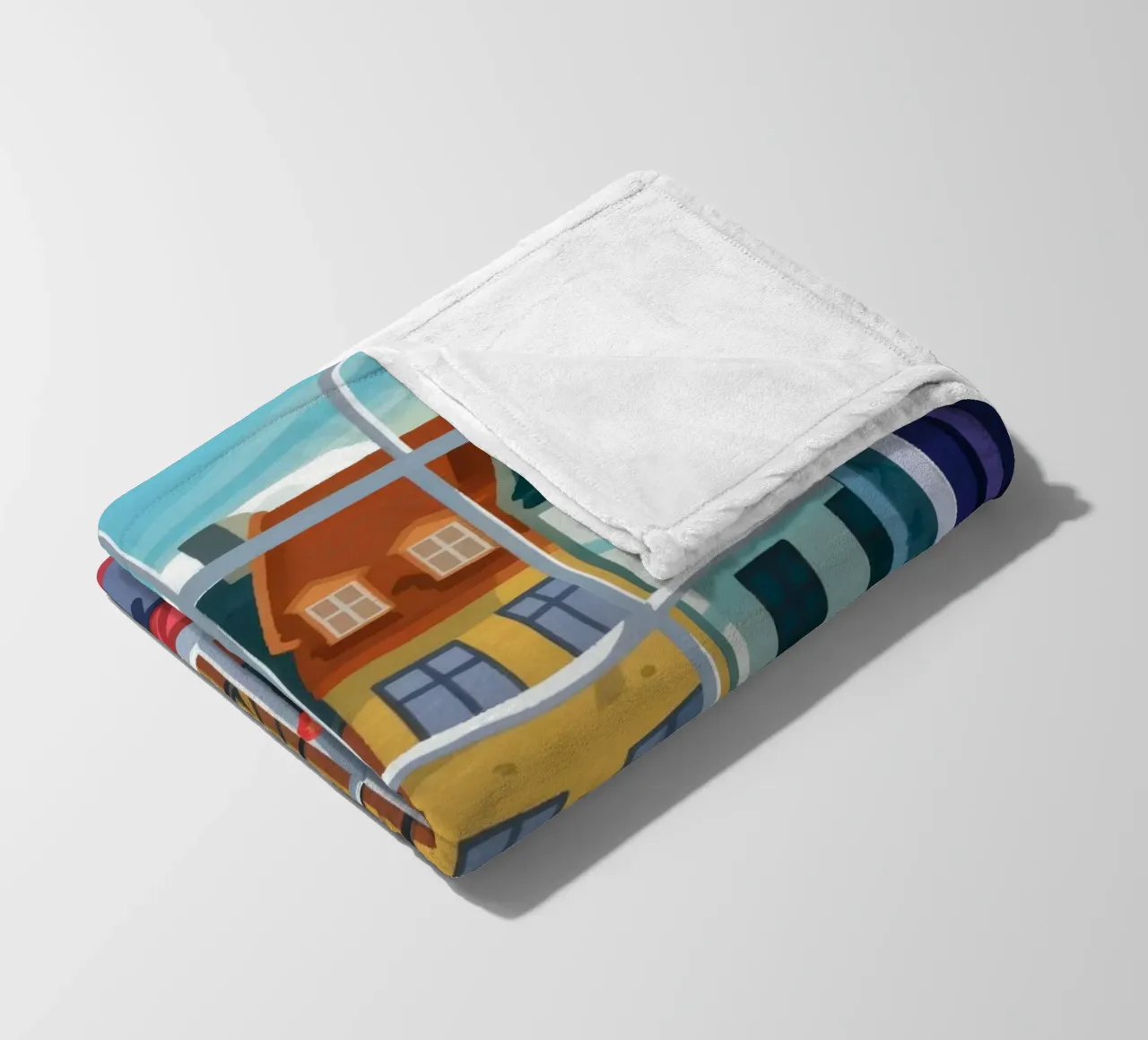 Scena urbana coperta in pile da Artie Shifa