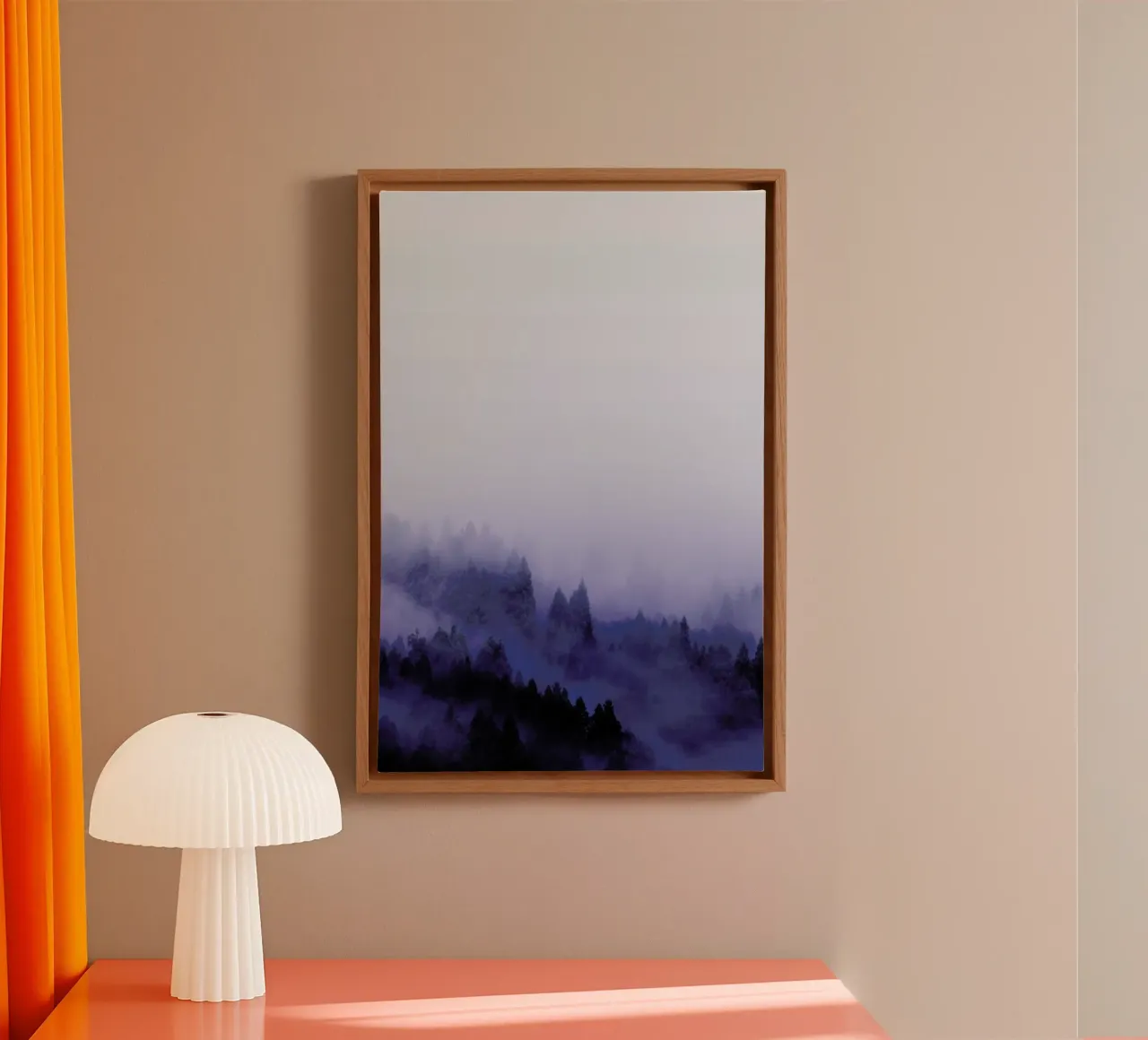 Bluescape No. 2 tela con Cornice a cassetta da typealive
