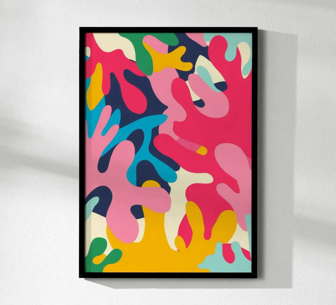 Caos vibrante poster con telaio in plastica da Artie Shifa