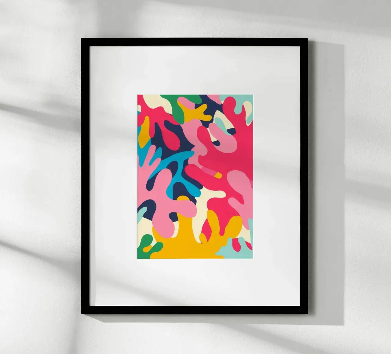 Caos vibrante poster con telaio in plastica da Artie Shifa