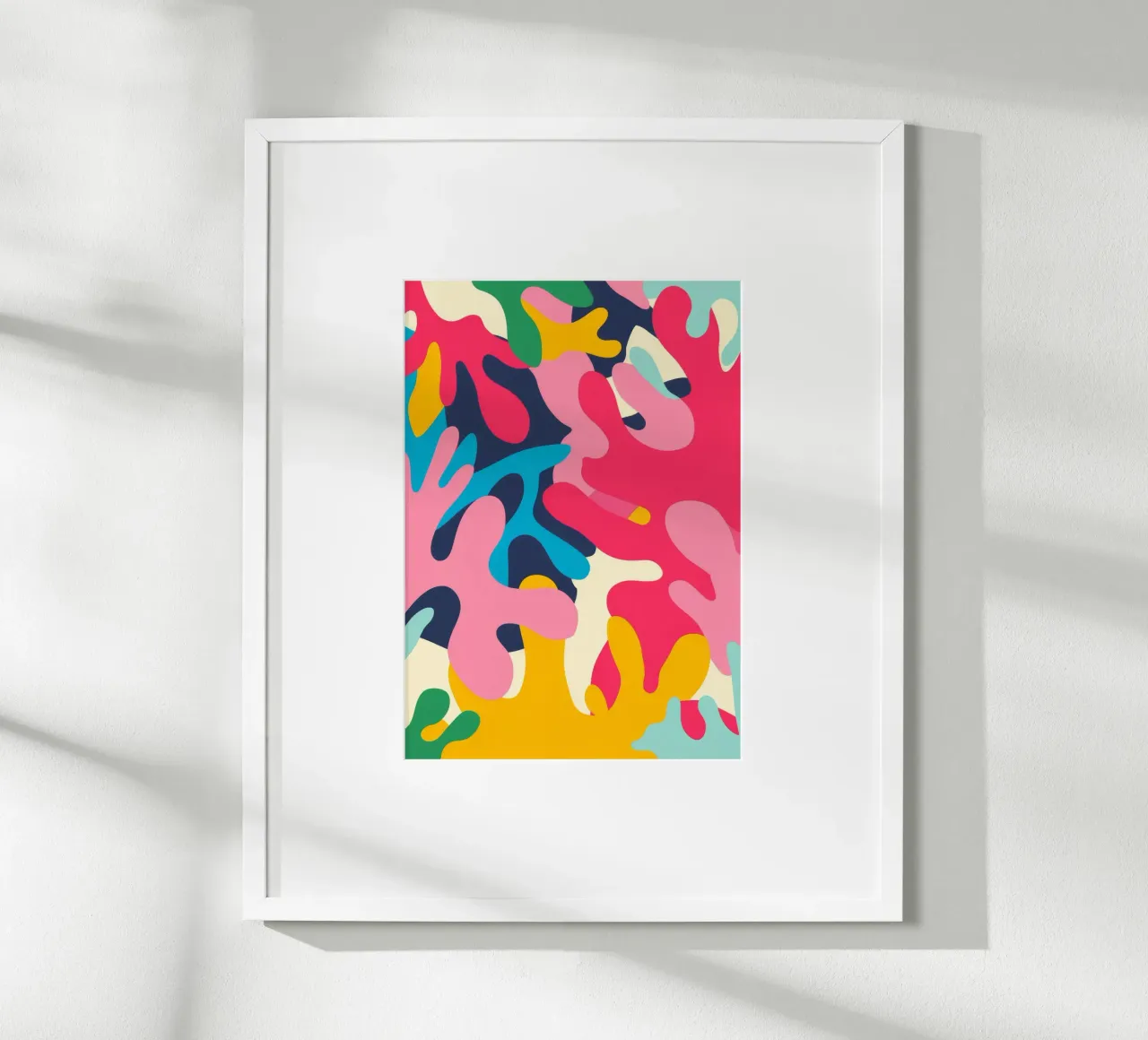 Caos vibrante poster con telaio in plastica da Artie Shifa