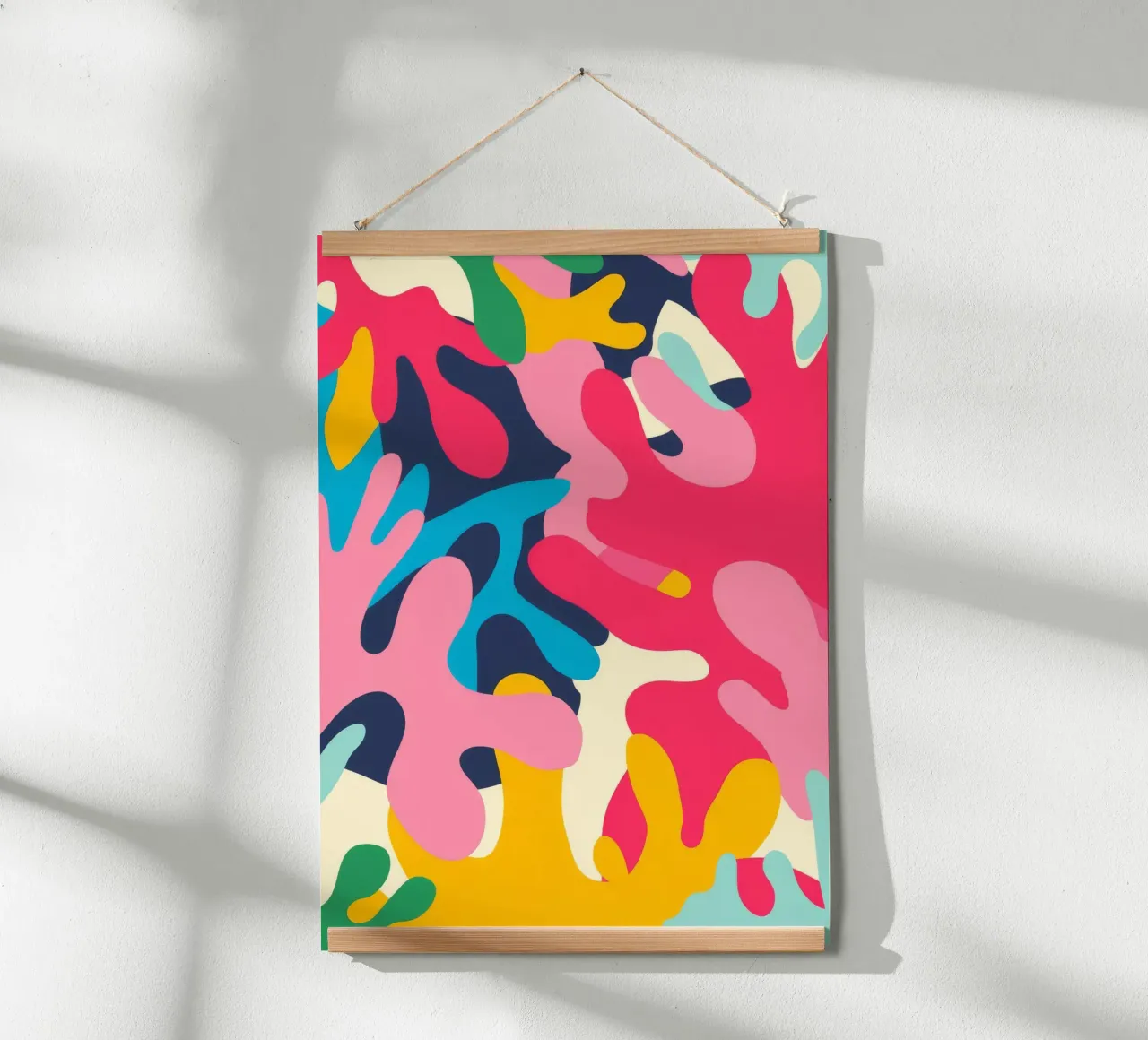 Caos vibrante poster con telaio in plastica da Artie Shifa