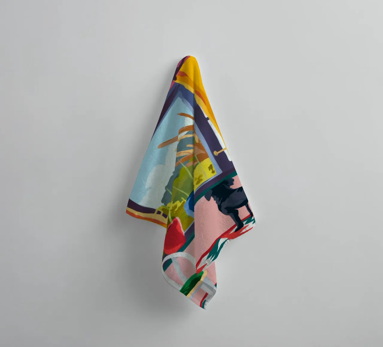 Window View towel by Artie Shifa