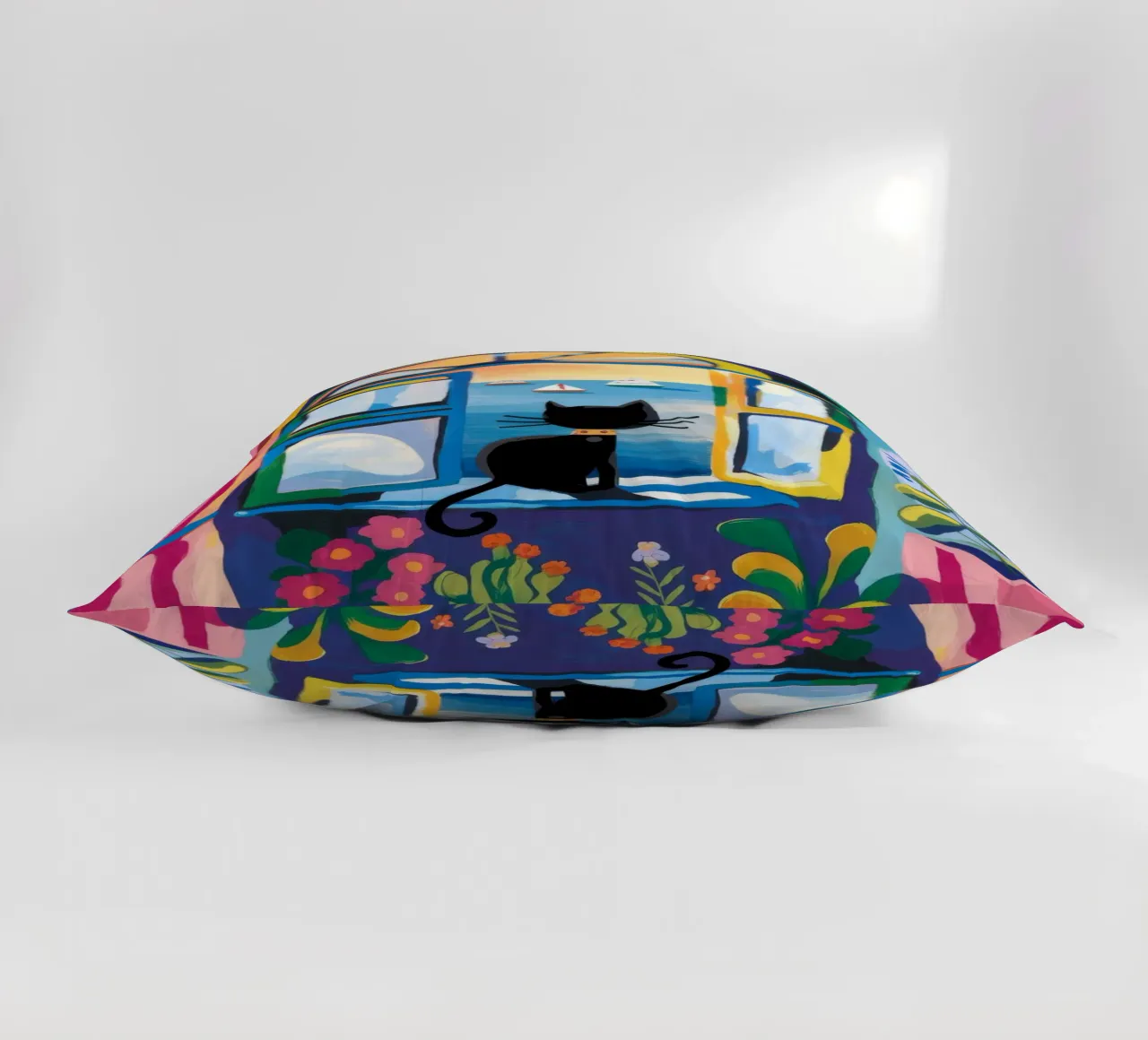Window Whimsy decorative cushion by Artie Shifa