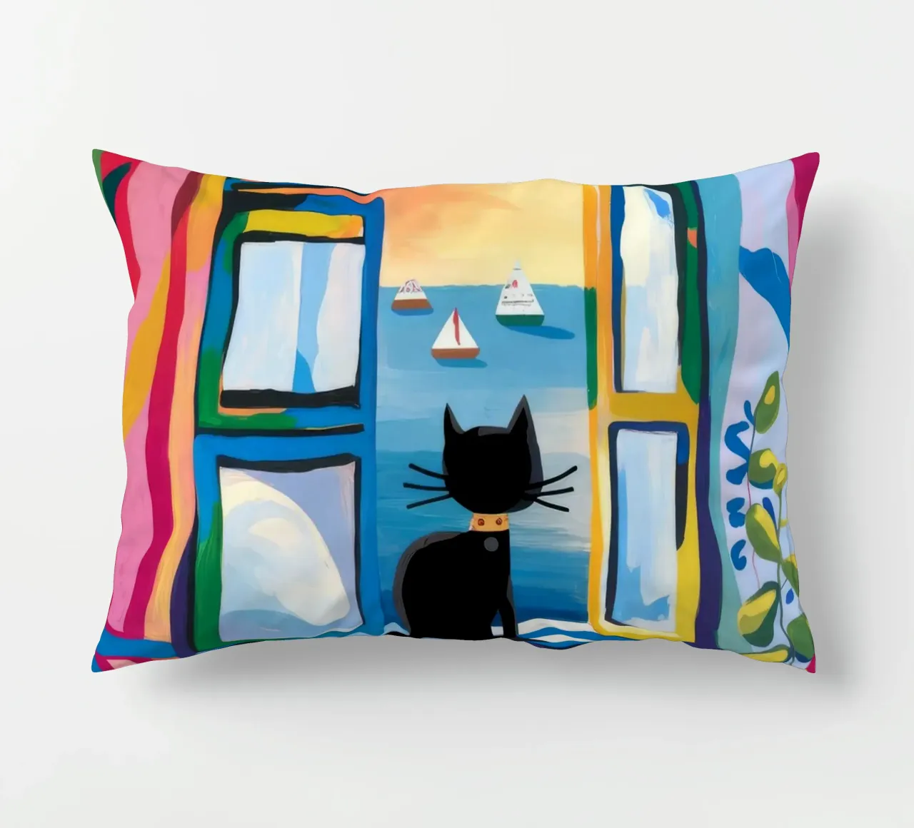 Window Whimsy decorative cushion by Artie Shifa