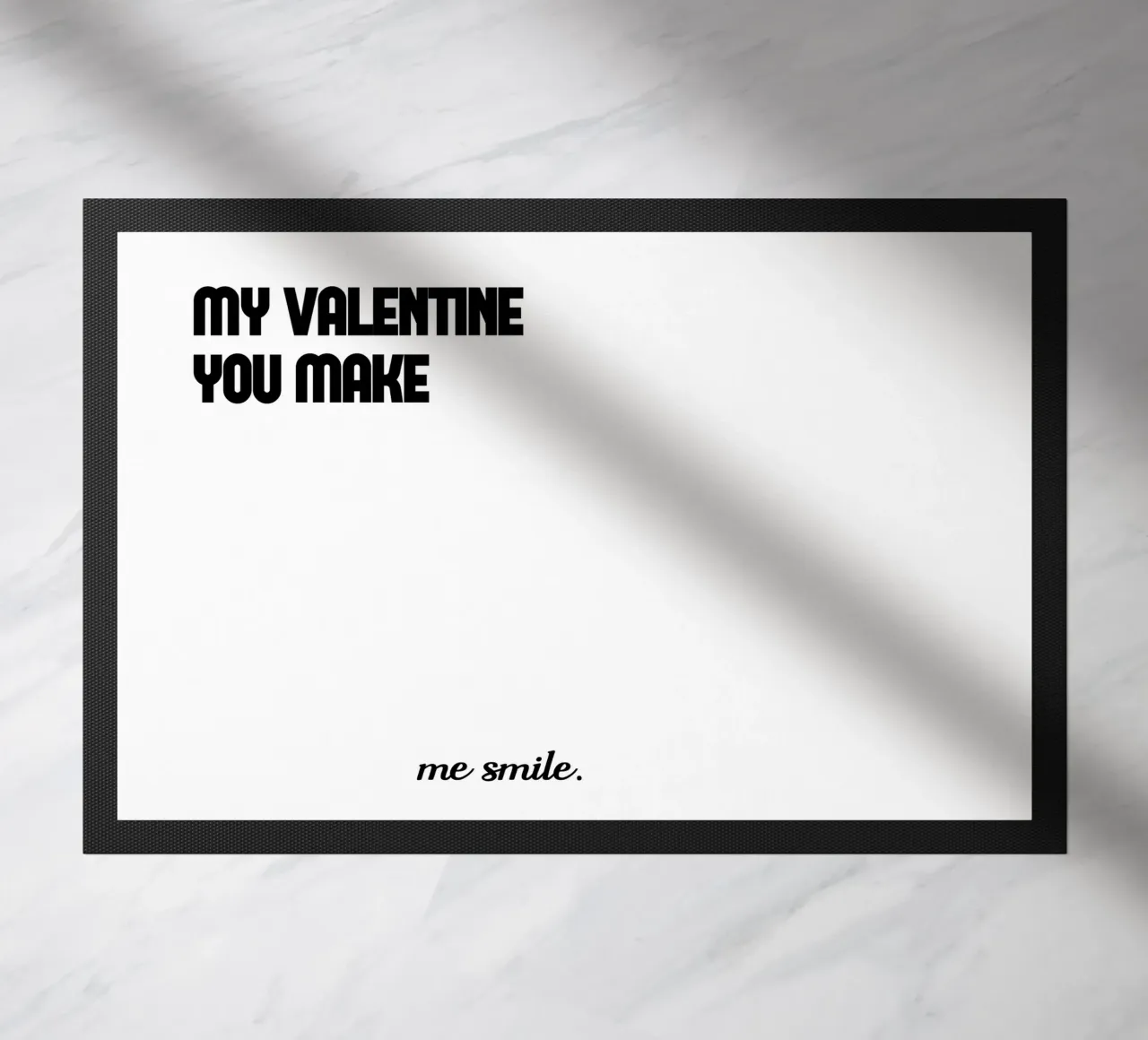 My Valentine You Make Me Smile zerbino da YV TYPOGRAPHY