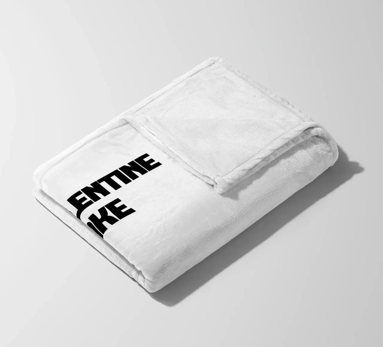 My Valentine You Make Me Smile fleece blanket by YV TYPOGRAPHY