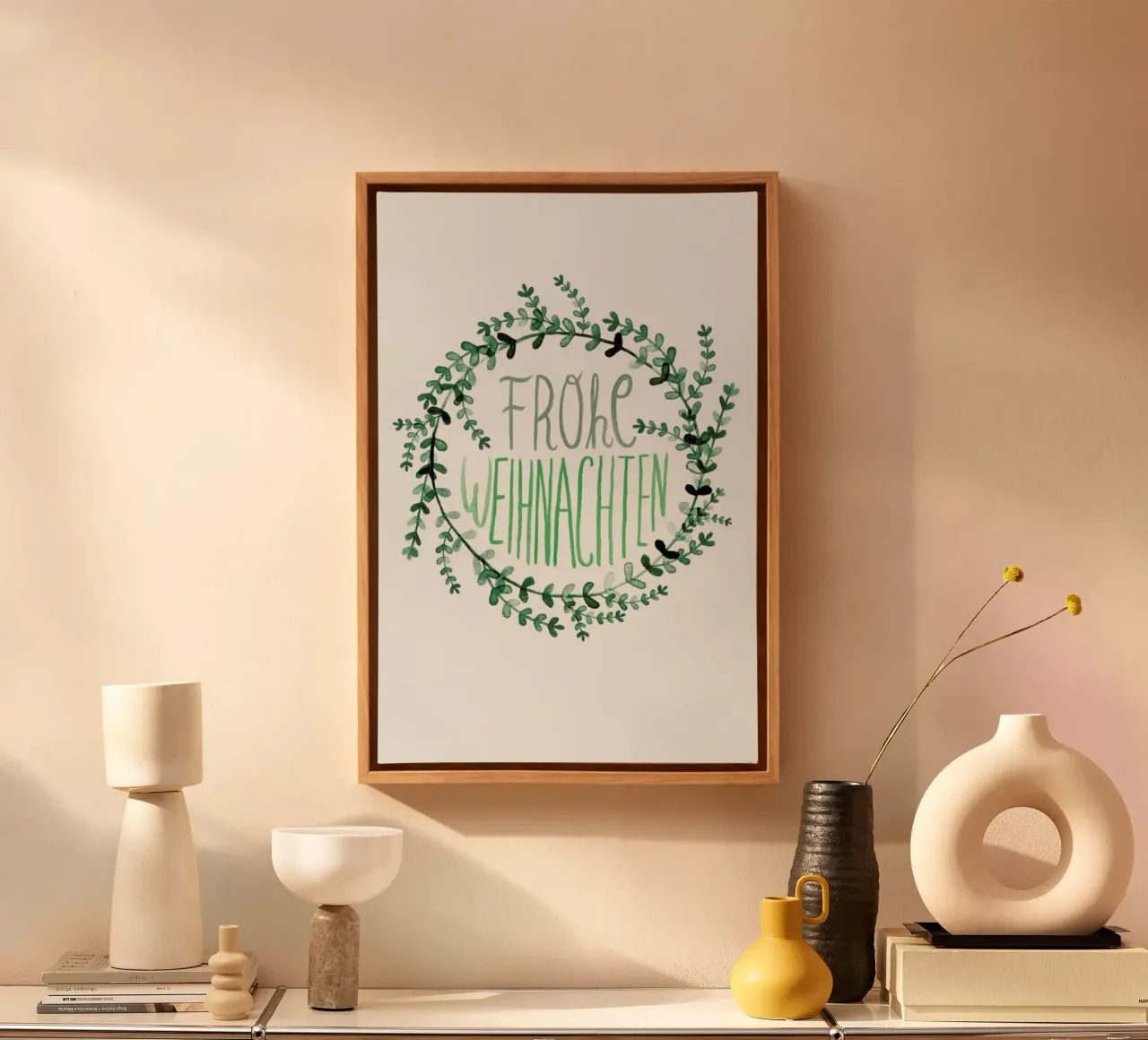 Evergreen No. 3 tela con Cornice a cassetta da typealive