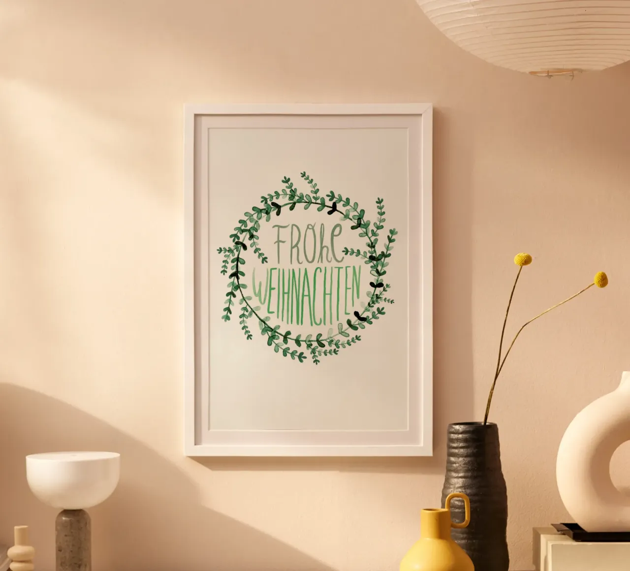 Evergreen No. 3 poster con telaio in alluminio da typealive