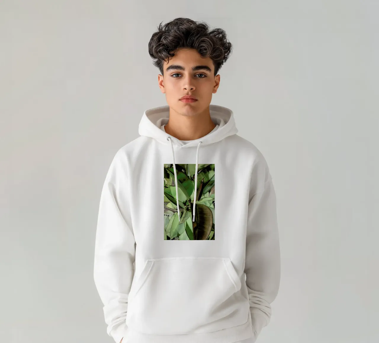 Ficus Elastica felpa con cappuccio da Shot By Clint