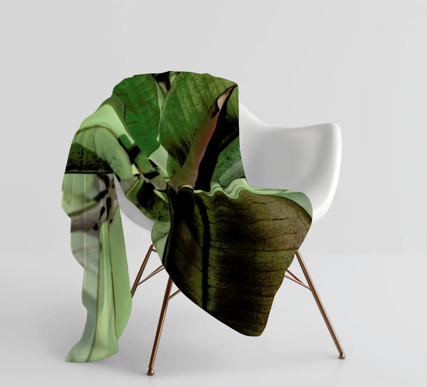 Ficus Elastica fleecedeken van Shot By Clint