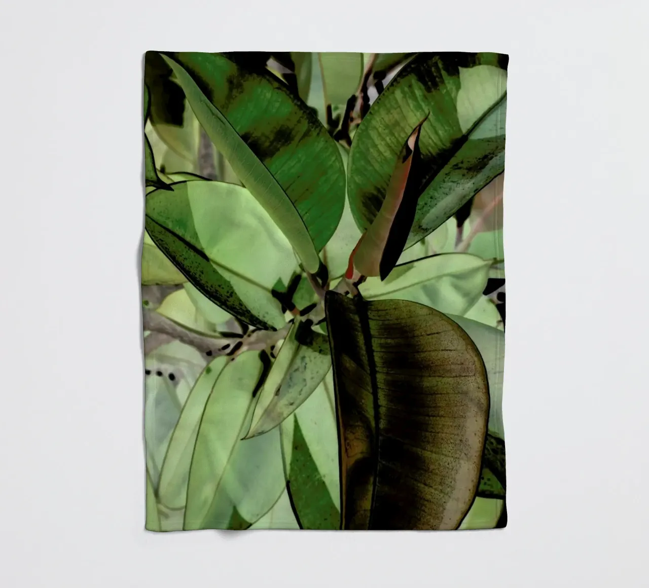 Ficus Elastica coperta in pile da Shot By Clint