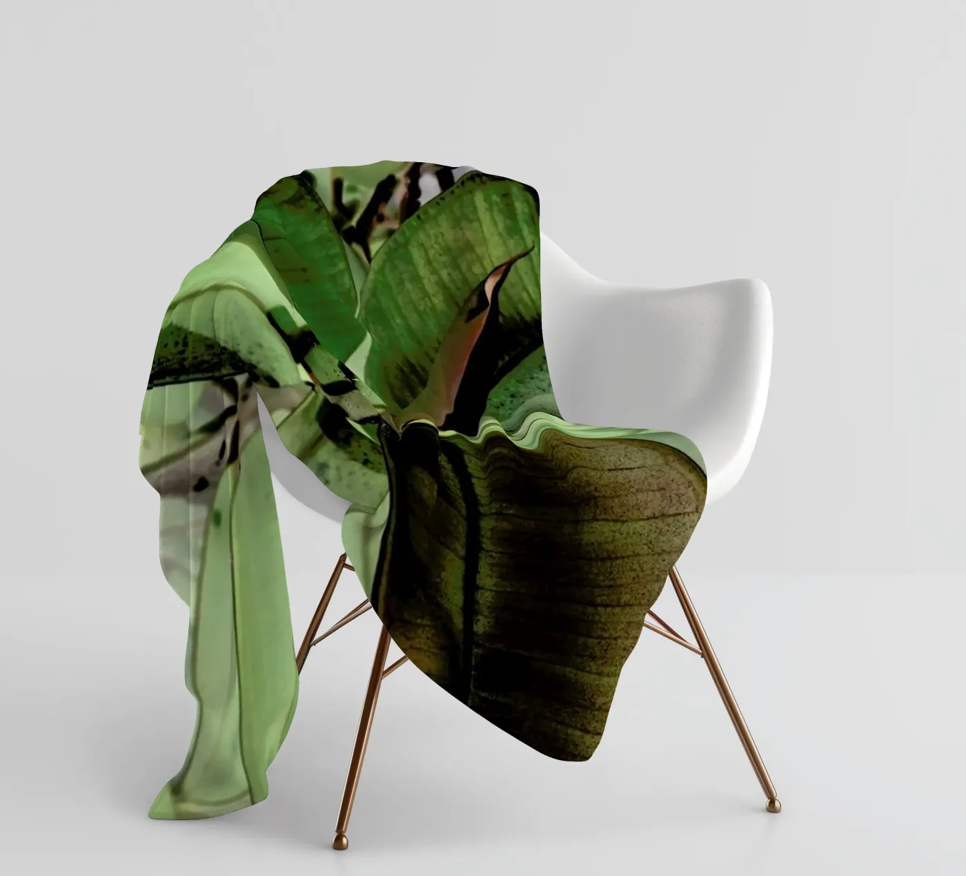 Ficus Elastica fleecedeken van Shot By Clint