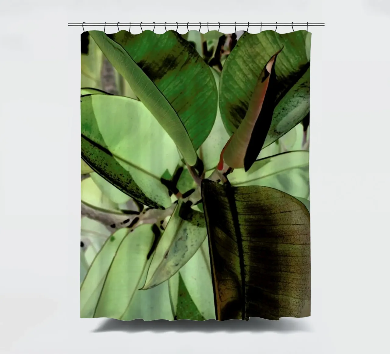 Ficus Elastica tenda da doccia da Shot By Clint