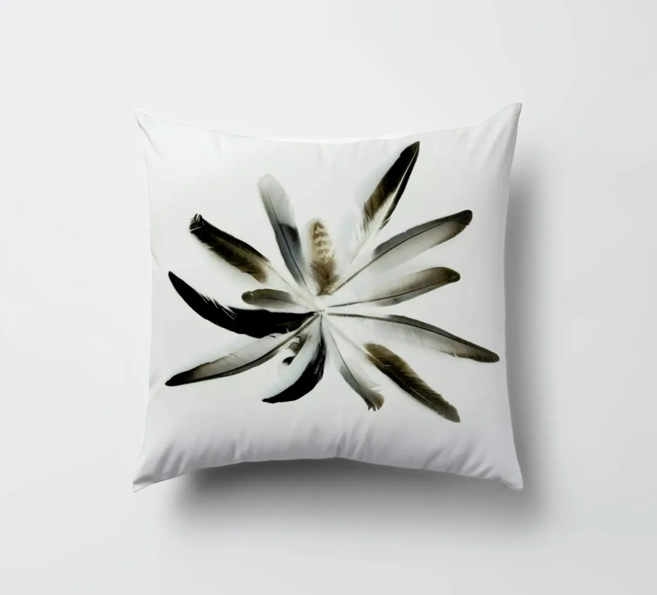 Feathers Circle cuscino da Miles of Light