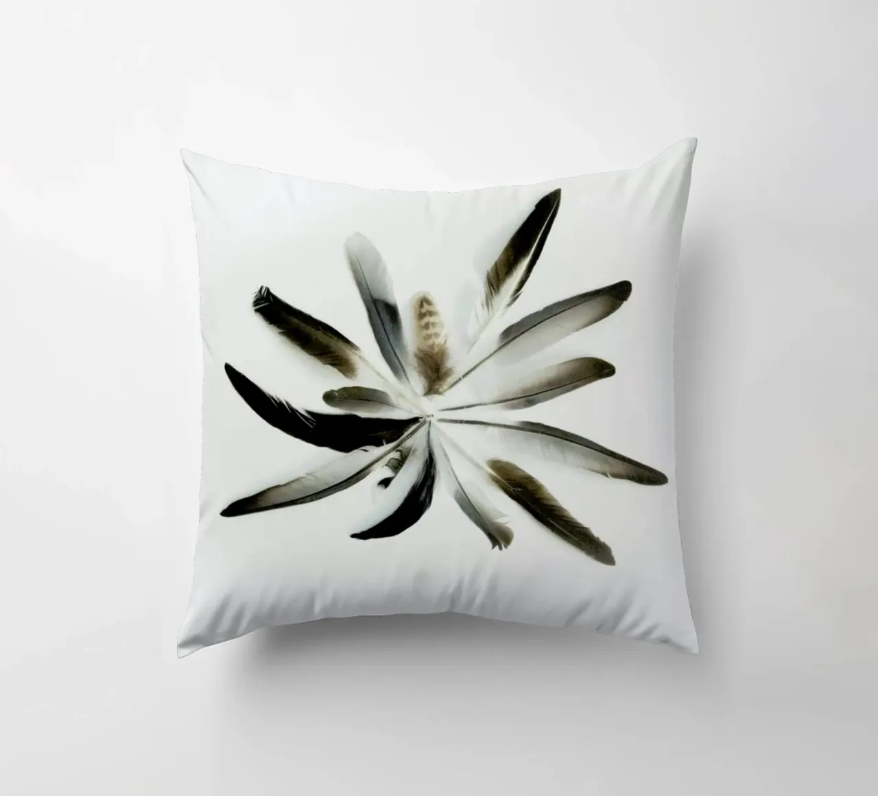 Feathers Circle cuscino da Miles of Light