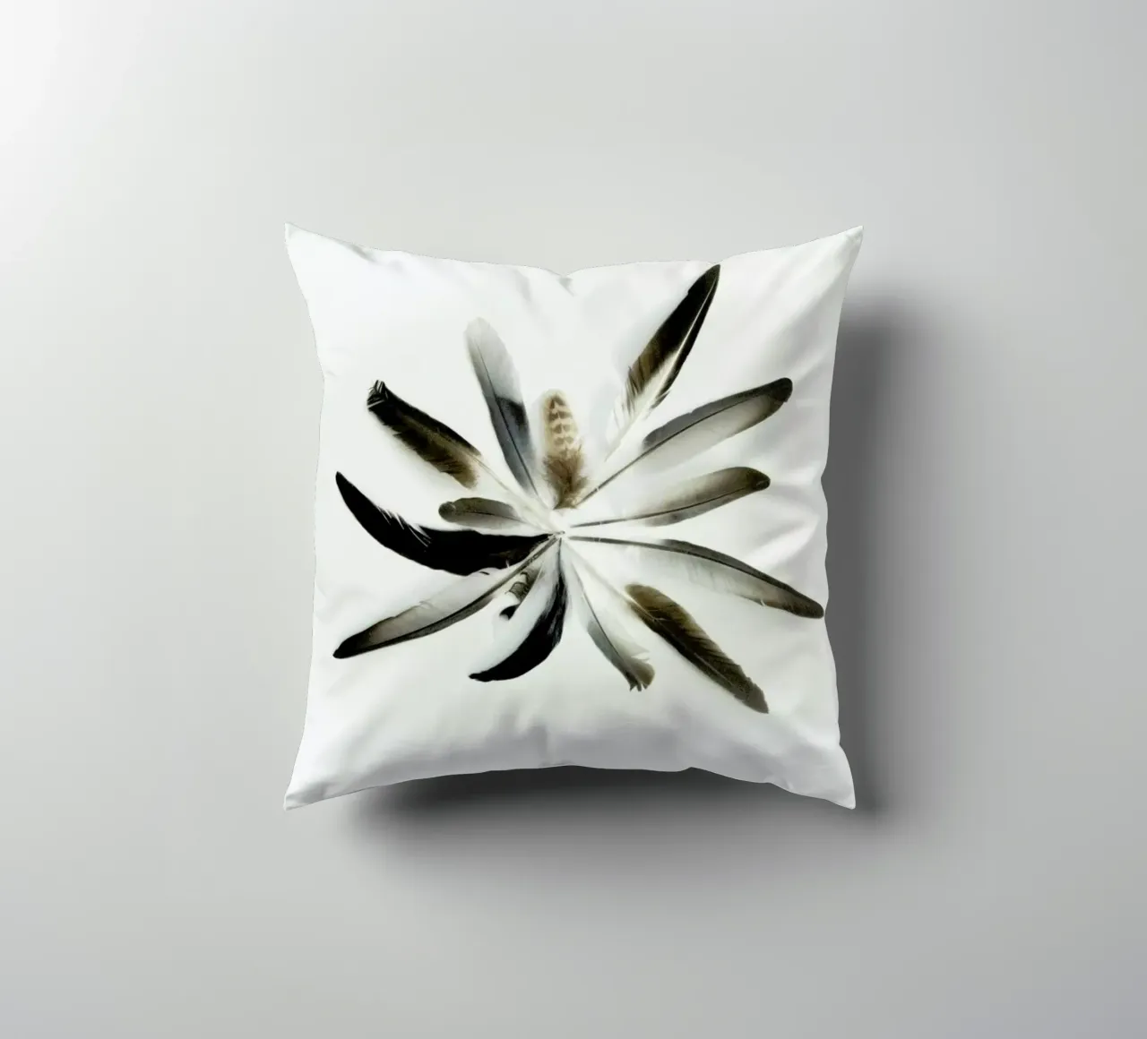 Feathers Circle cuscino da Miles of Light