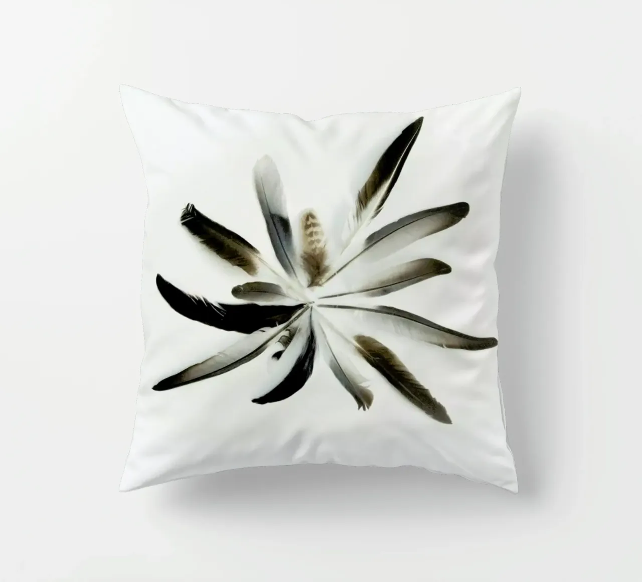 Feathers Circle cuscino da Miles of Light