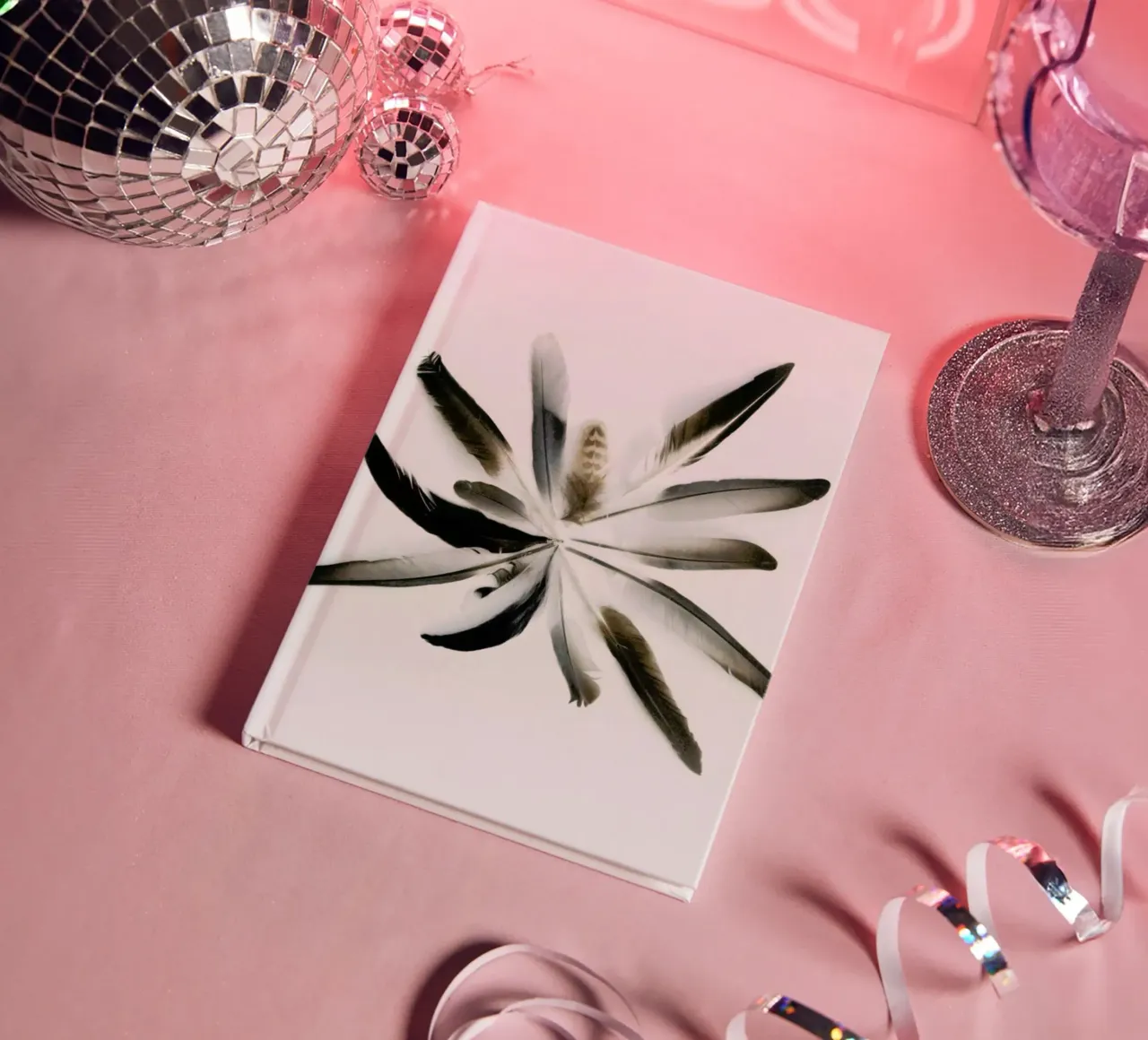 Feathers Circle notebook by Miles of Light