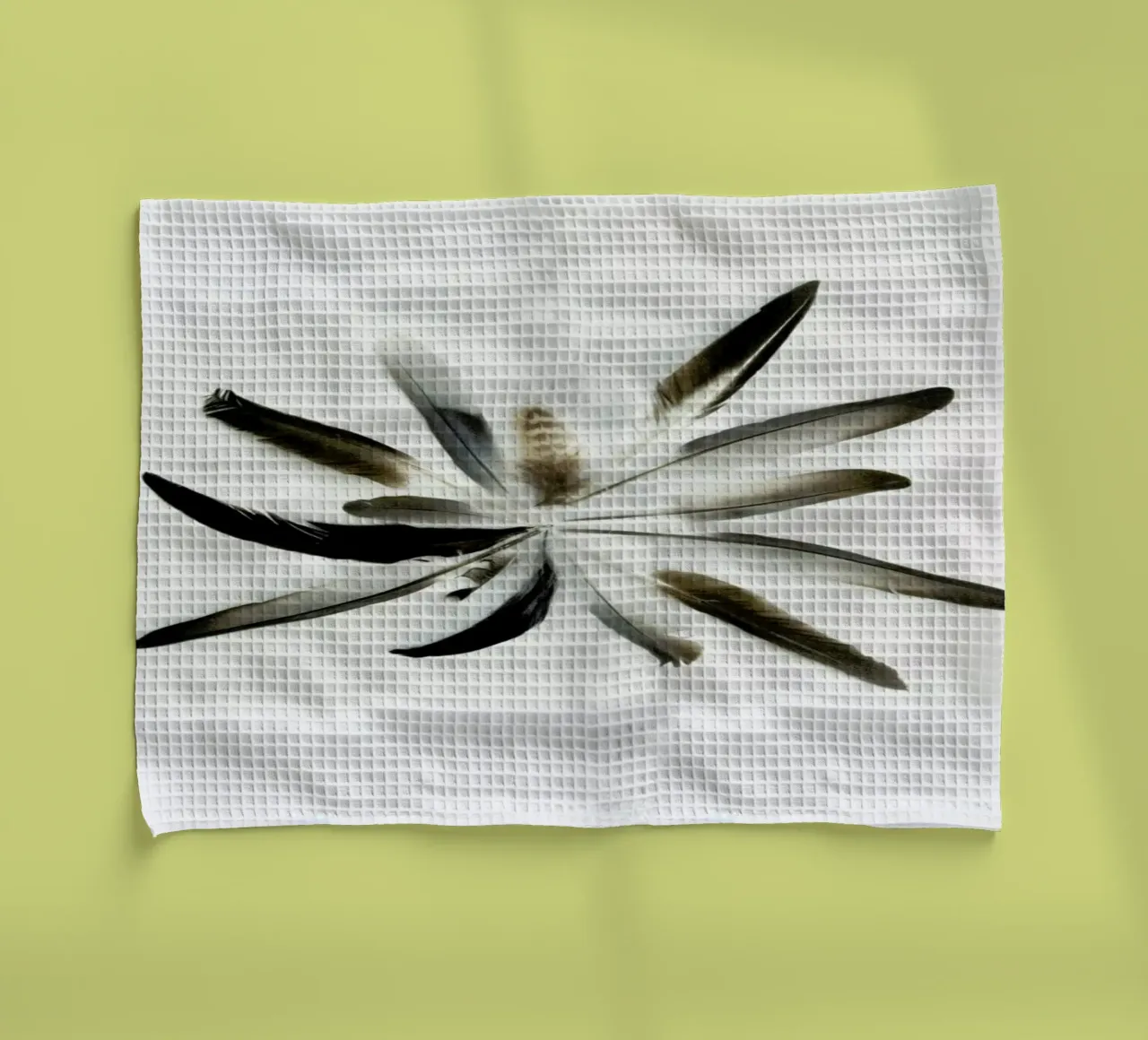 Feathers Circle canovaccio da cucina da Miles of Light