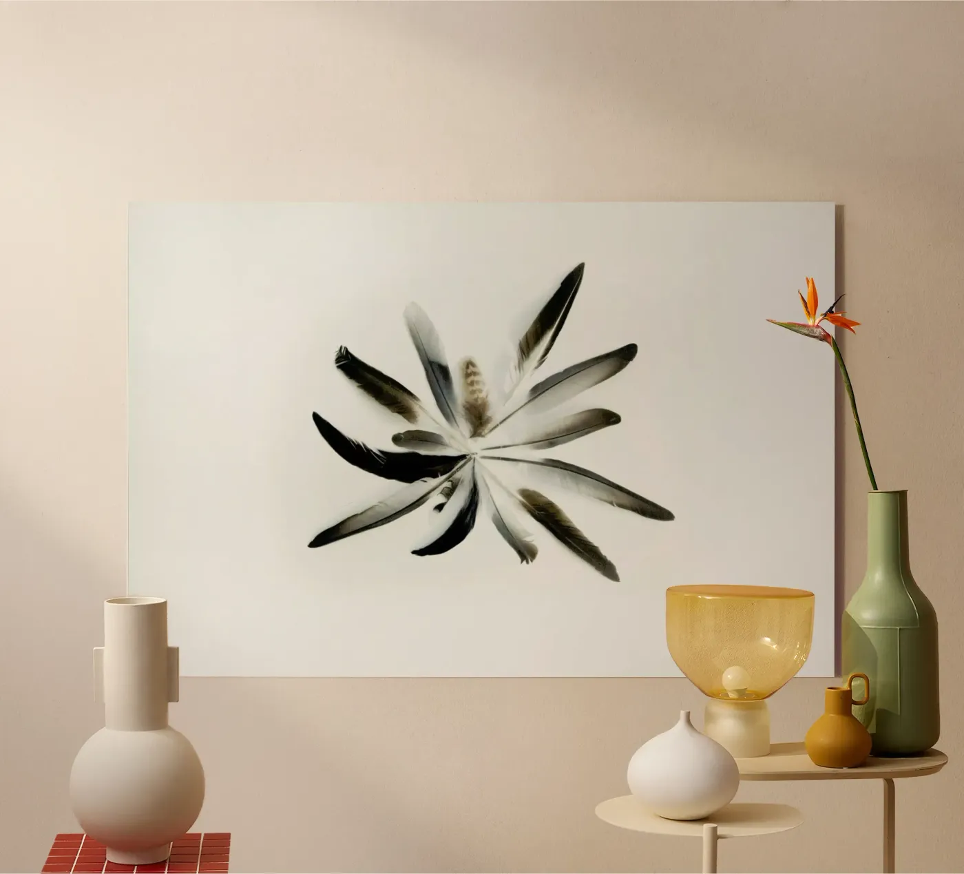 Feathers Circle plexiglass da Miles of Light