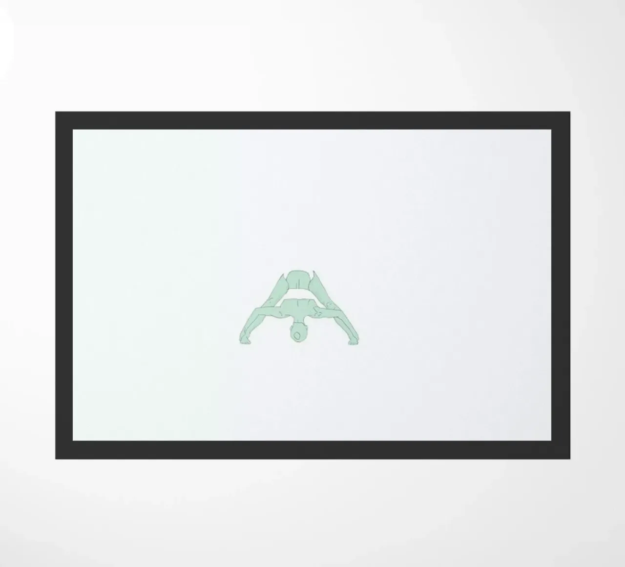 Yoga Practice 2 deurmat van Sandra De Leon