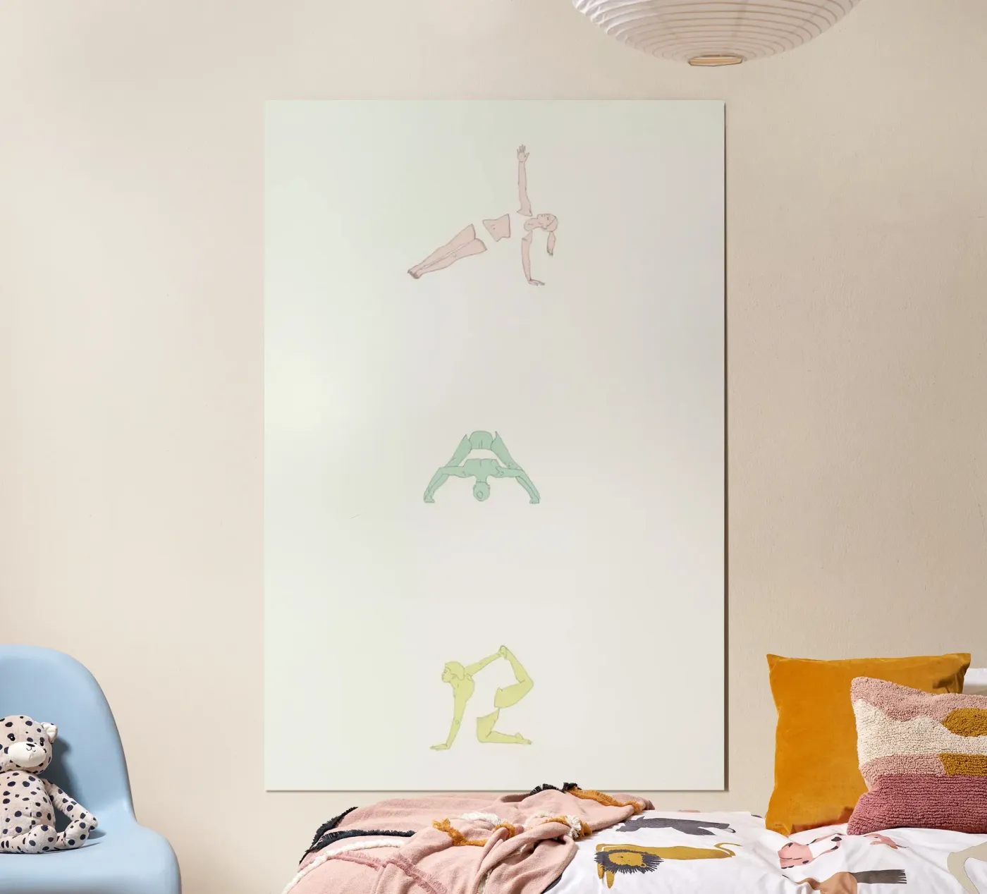 Yoga Practice 2 poster by Sandra De Leon